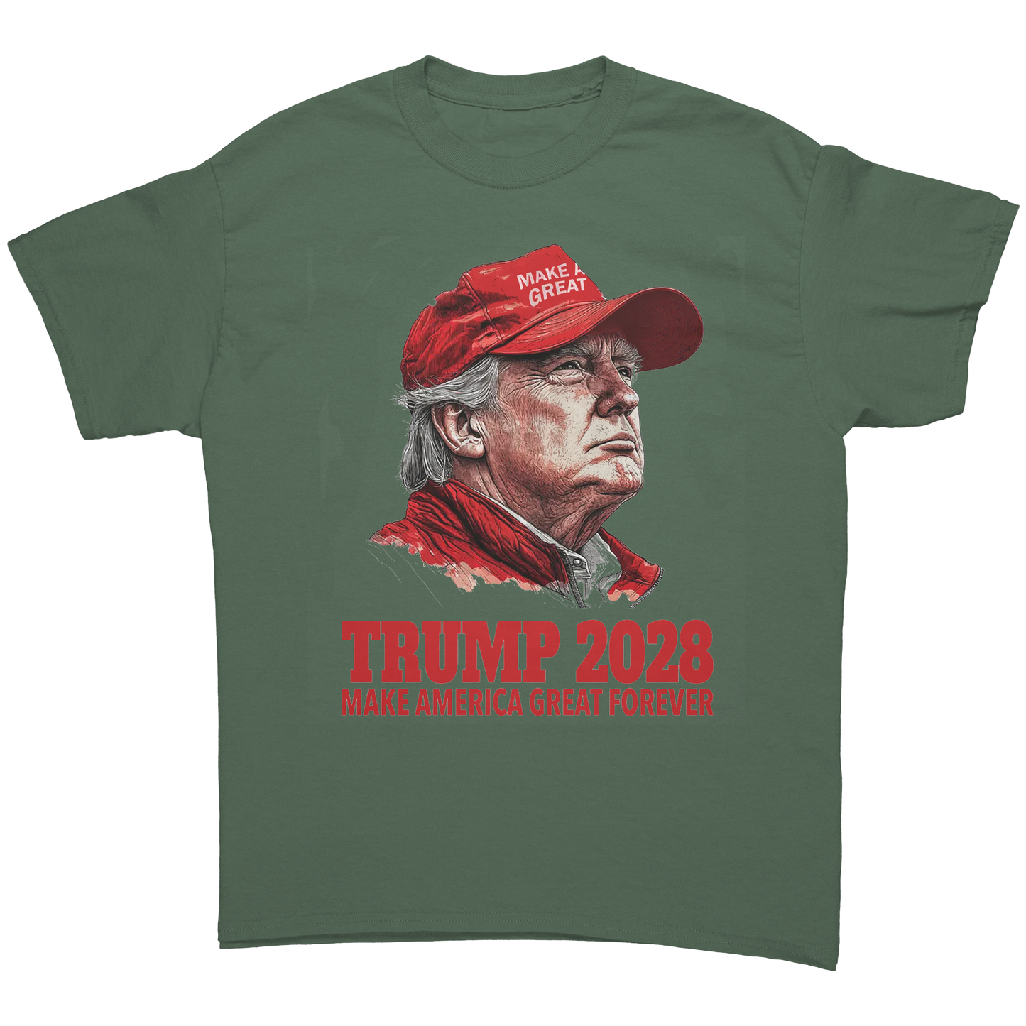 Trump_2028_Make_America_Great_Forever_Military_Green_Front_Mockup.png