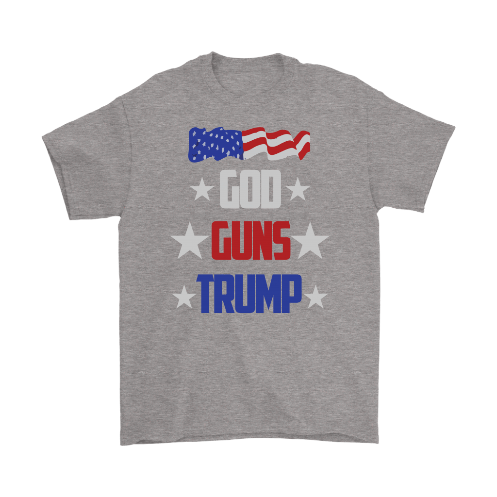 God Guns Trump With American Flag