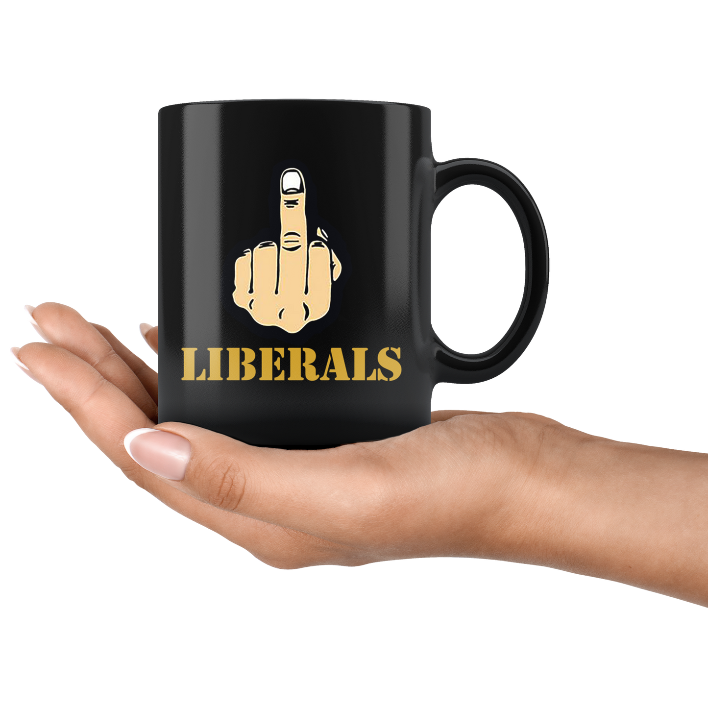 Fuck Liberals With Middle Finger