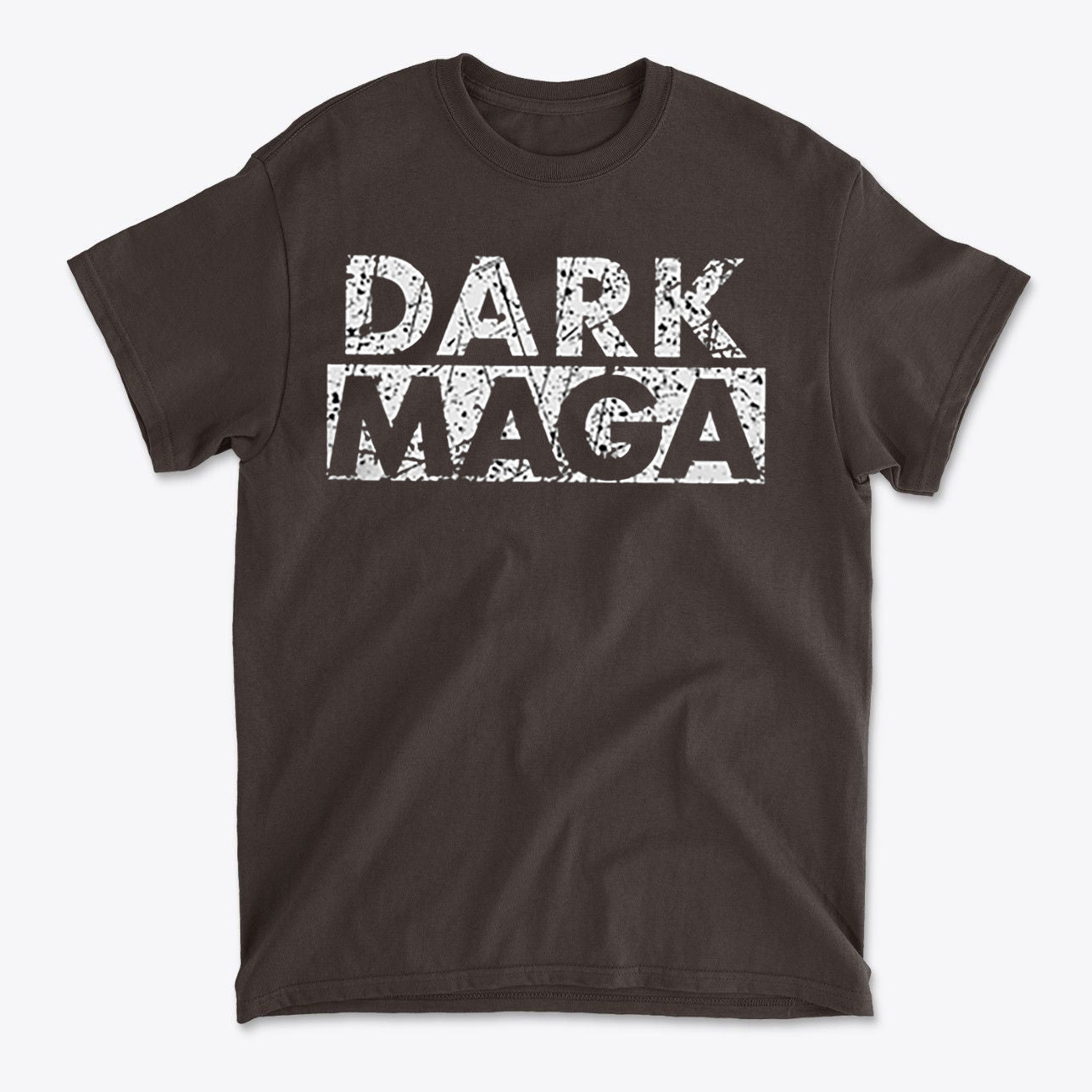 Dark MAGA Aesthetic Design Gear t-shirt featuring bold textured graphic print on dark fabric.