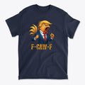 F-CAW-F Retro Humor Statement Tee featuring a cartoon character with a humorous design.