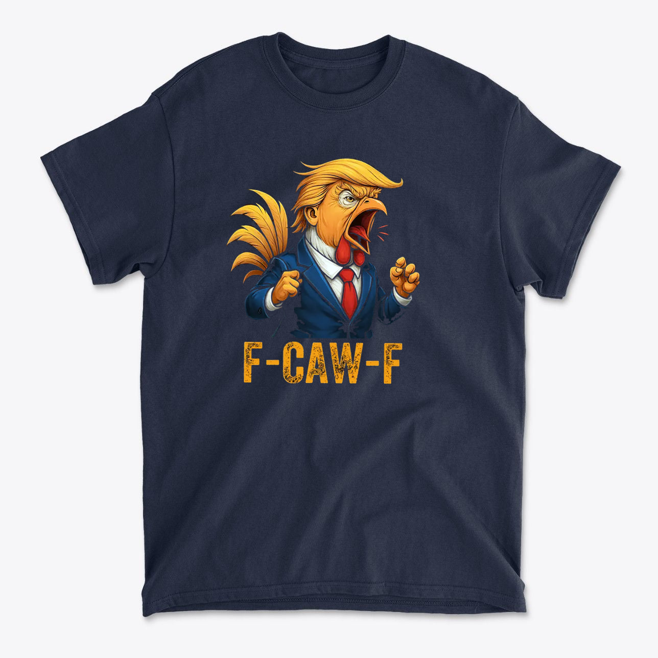 F-CAW-F Retro Humor Statement Tee featuring a cartoon character with a humorous design.