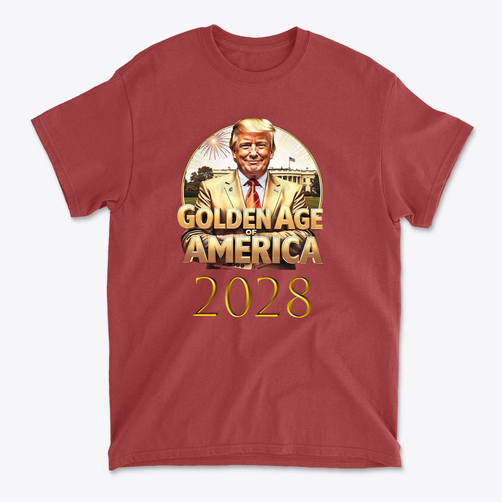 Golden Age Of America 2028 Vintage Style Graphic Tee