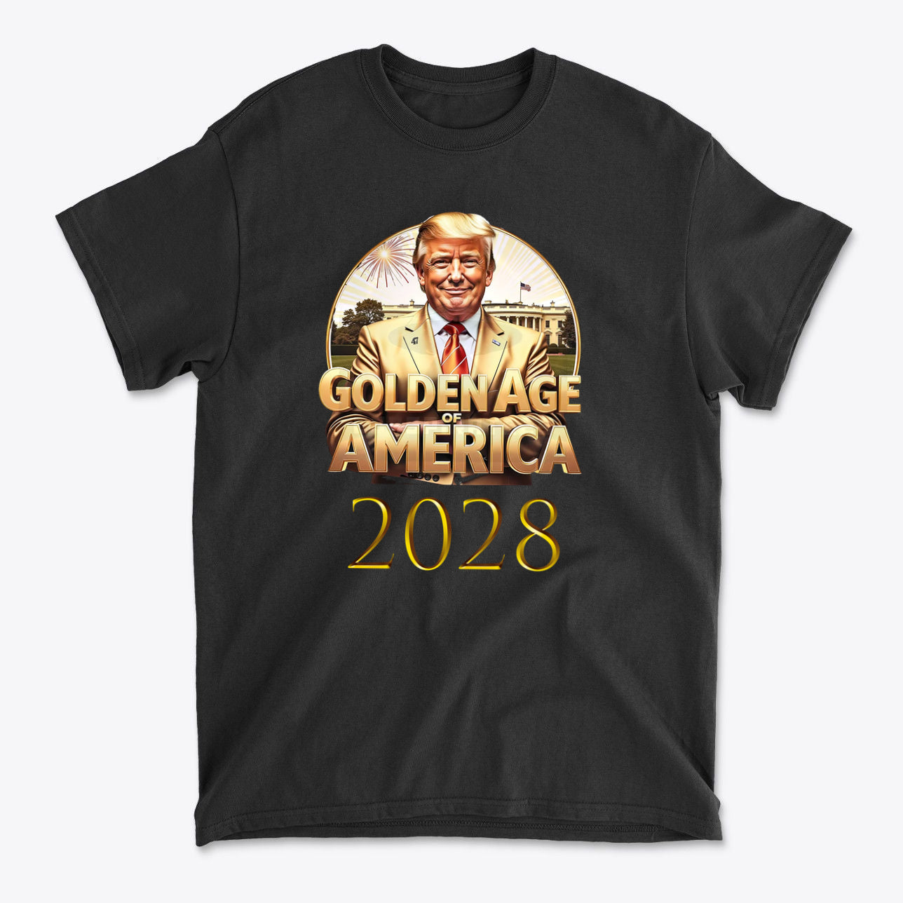 Golden Age Of America 2028 Vintage Style Graphic Tee