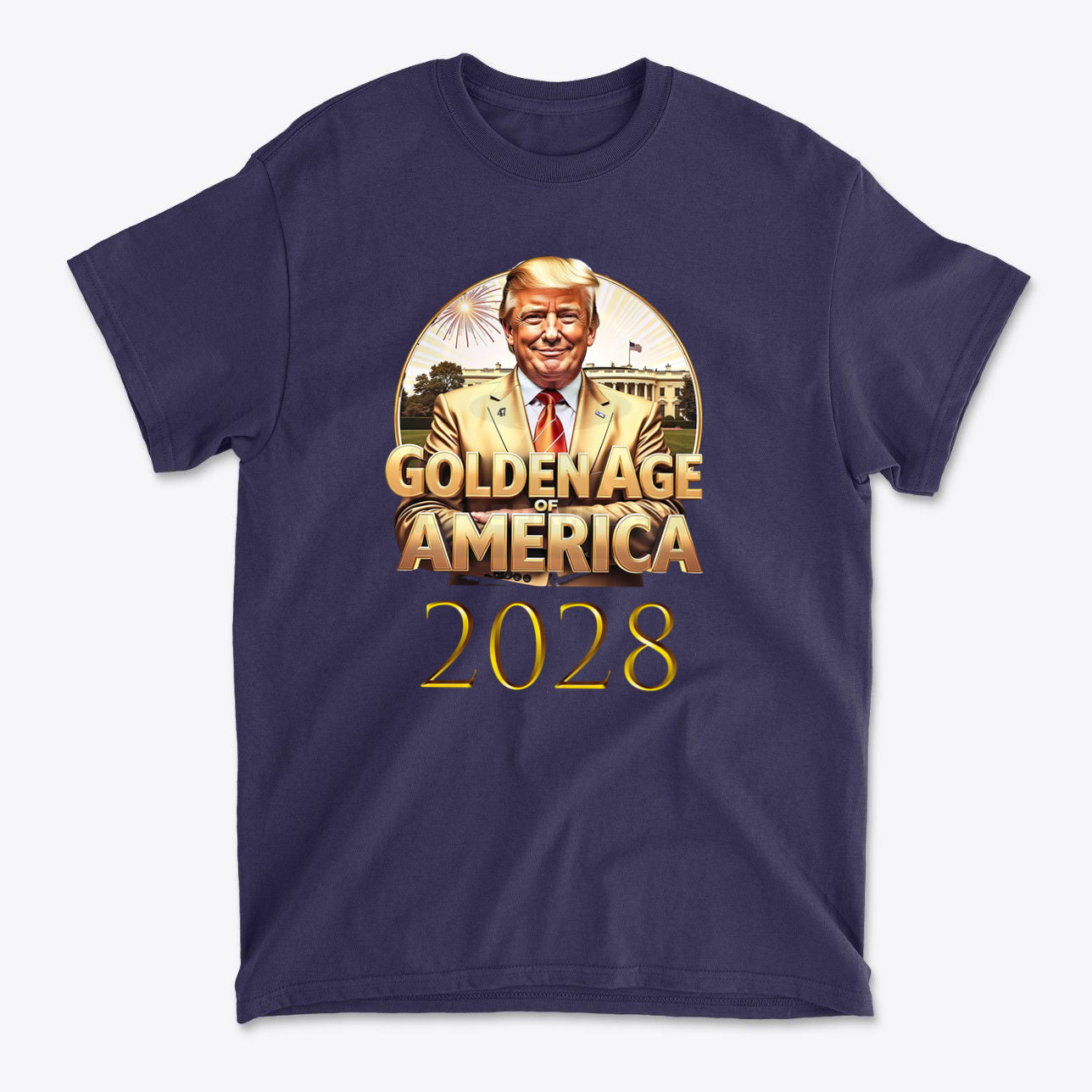 Golden Age Of America 2028 Vintage Style Graphic Tee