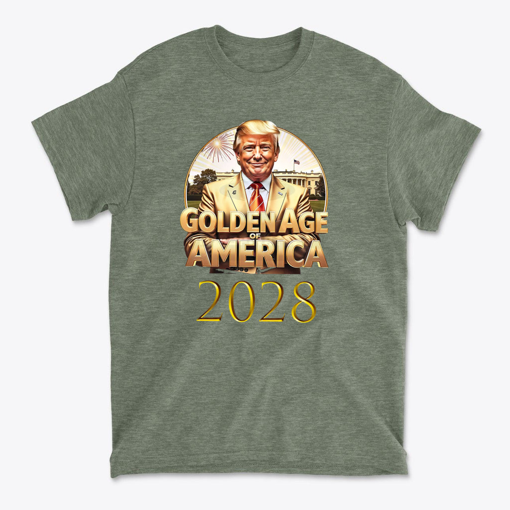 Golden Age Of America 2028 Vintage Style Graphic Tee
