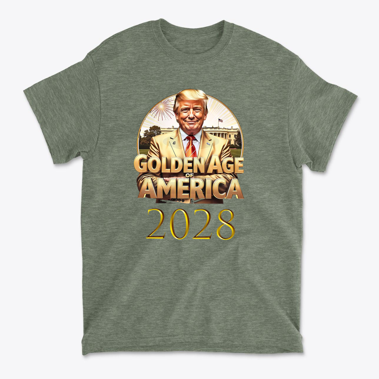 Golden Age Of America 2028 Vintage Style Graphic Tee