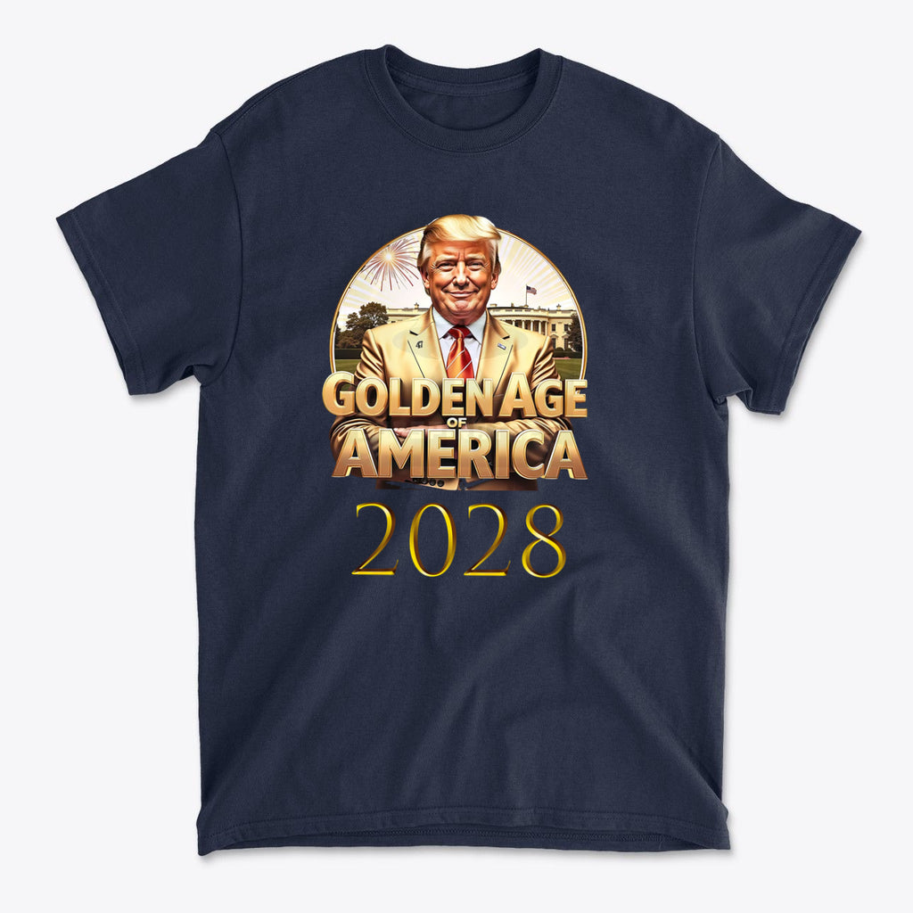 Golden Age Of America 2028 Vintage Style Graphic Tee
