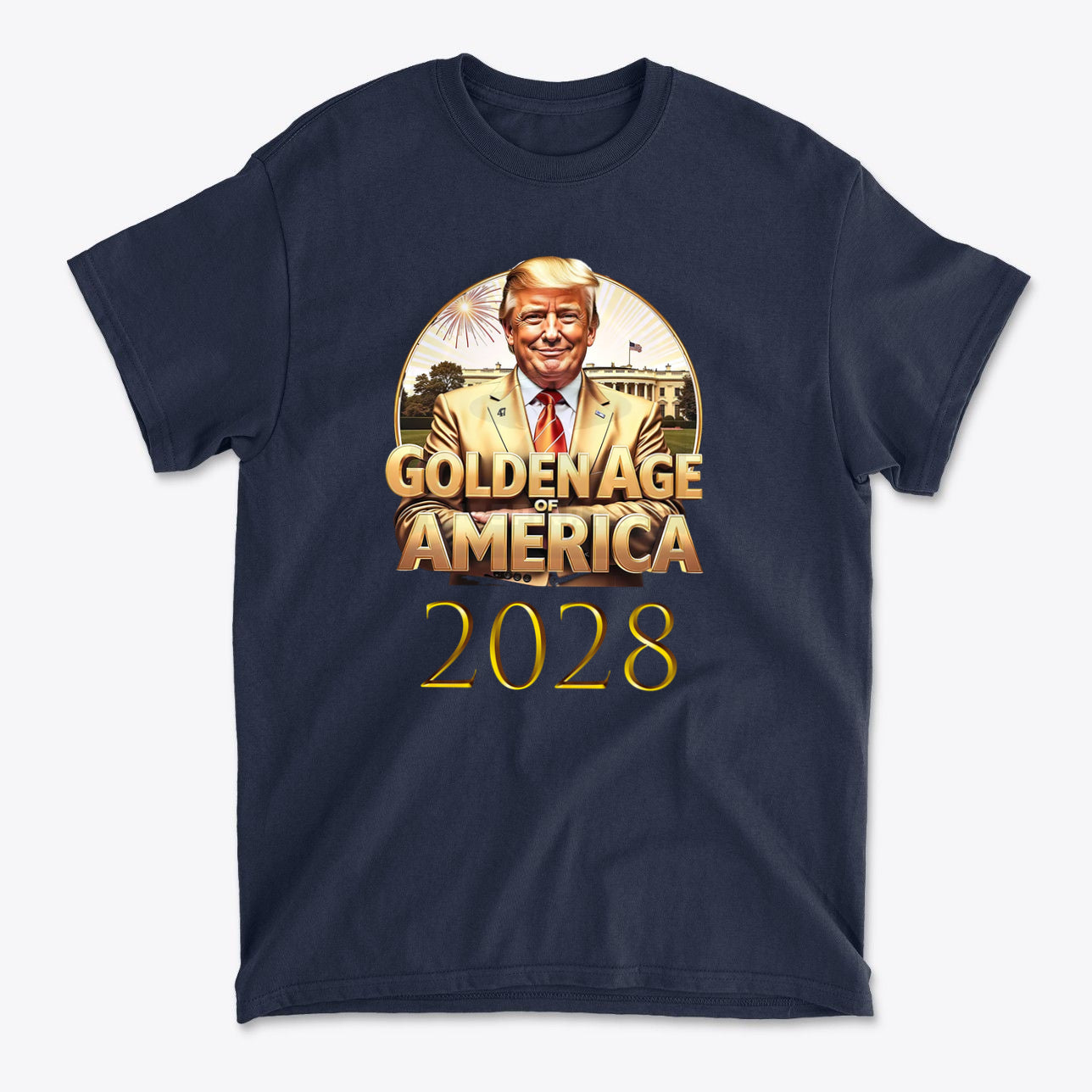 Golden Age Of America 2028 Vintage Style Graphic Tee