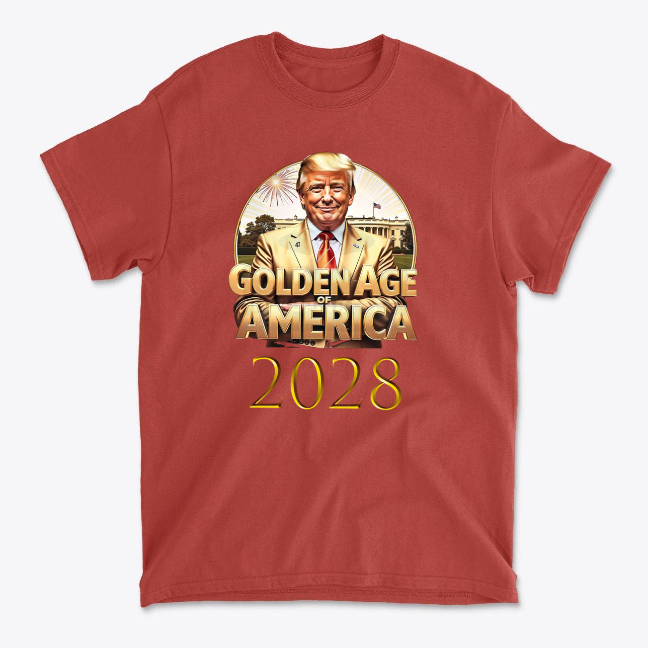 Golden Age Of America 2028 Vintage Style Graphic Tee
