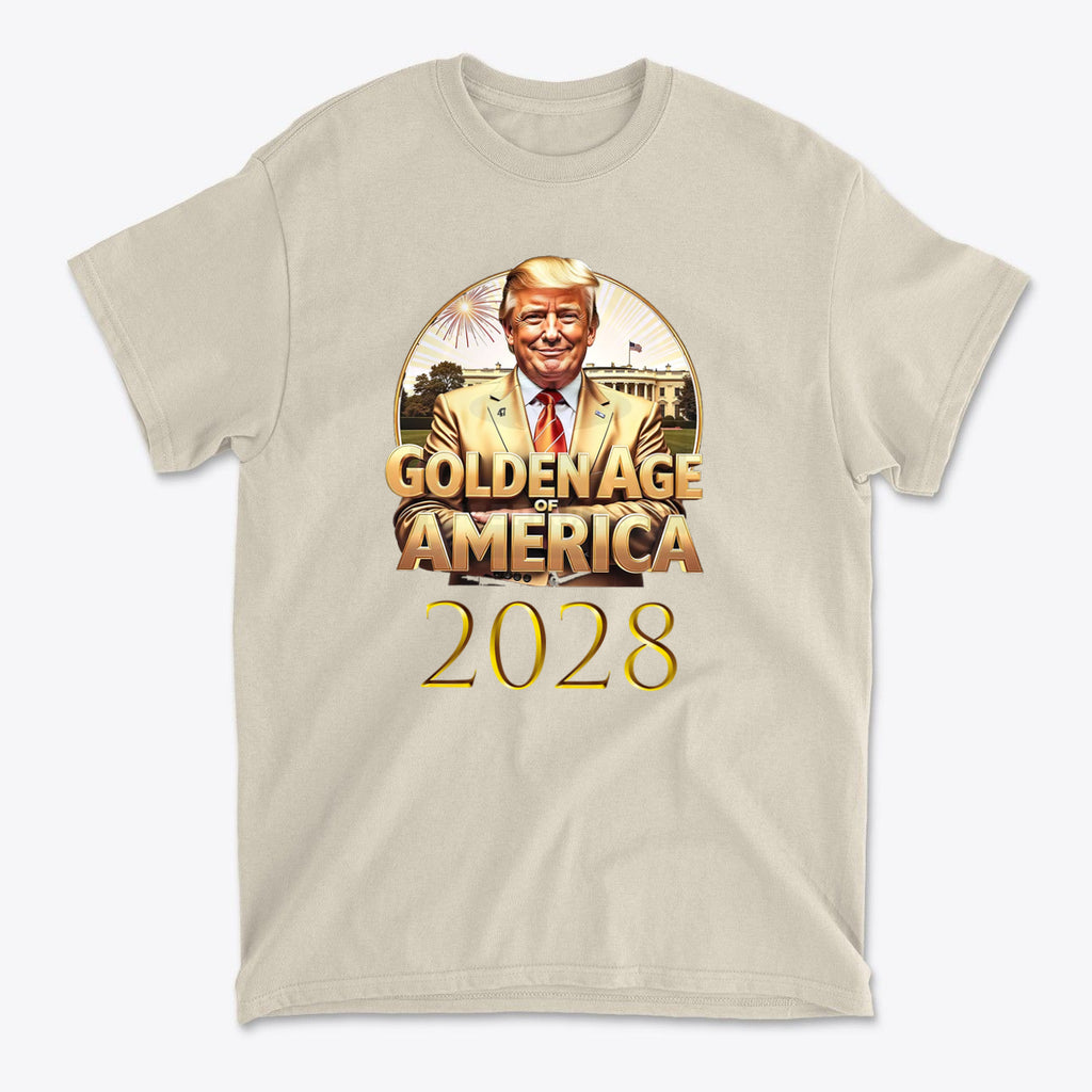 Golden Age Of America 2028 Vintage Style Graphic Tee