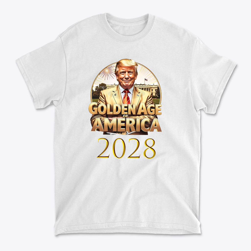 Golden Age Of America 2028 Vintage Style Graphic Tee