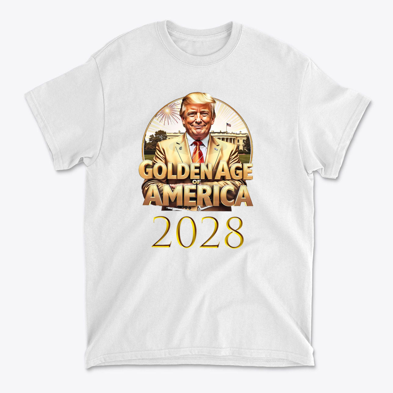 Golden Age Of America 2028 Vintage Style Graphic Tee