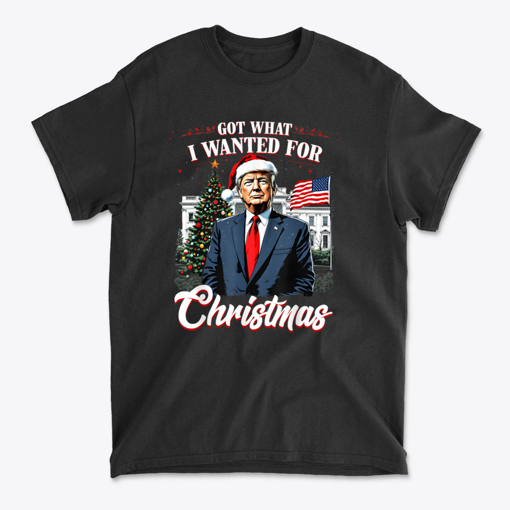 I Got What I Wanted For Christmas t-shirt featuring festive graphics and a holiday theme.