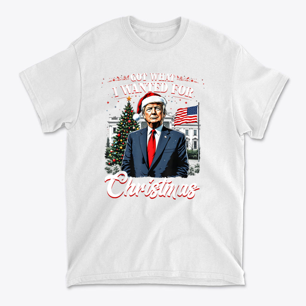 I Got What I Wanted For Christmas t-shirt featuring festive graphics and holiday cheer.
