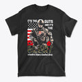 It's The Guts And It's The Glory t-shirt featuring a soldier and American flag design, honoring sacrifices and patriotism.