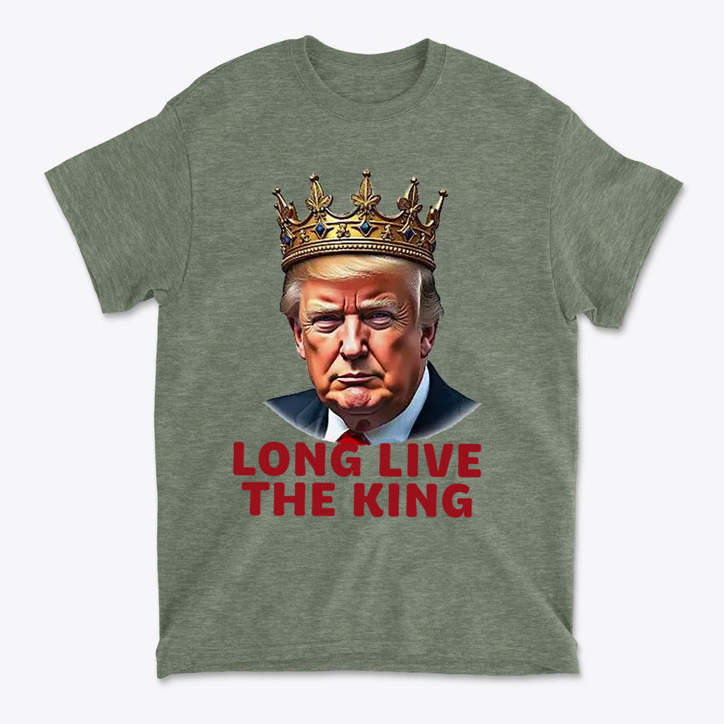 Long Live the King Vintage Shirt featuring a crowned figure with bold text.