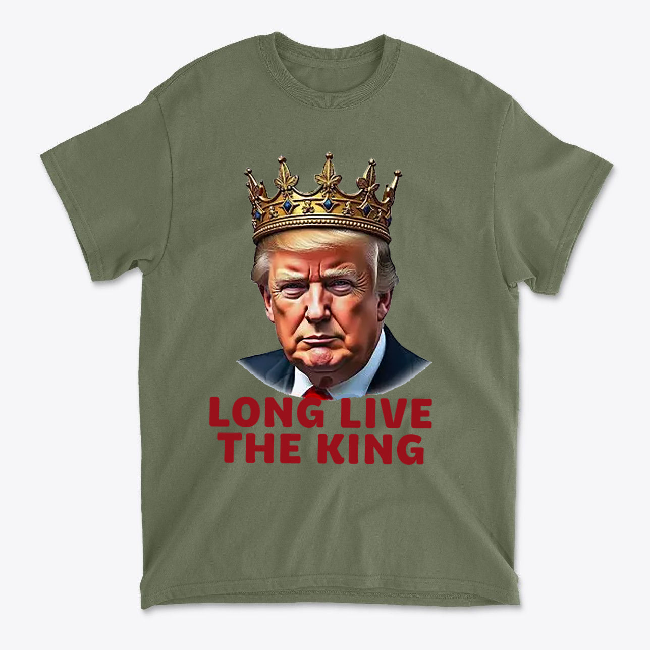 Long Live the King Vintage Shirt featuring a crowned figure with the text 'LONG LIVE THE KING' in bold.