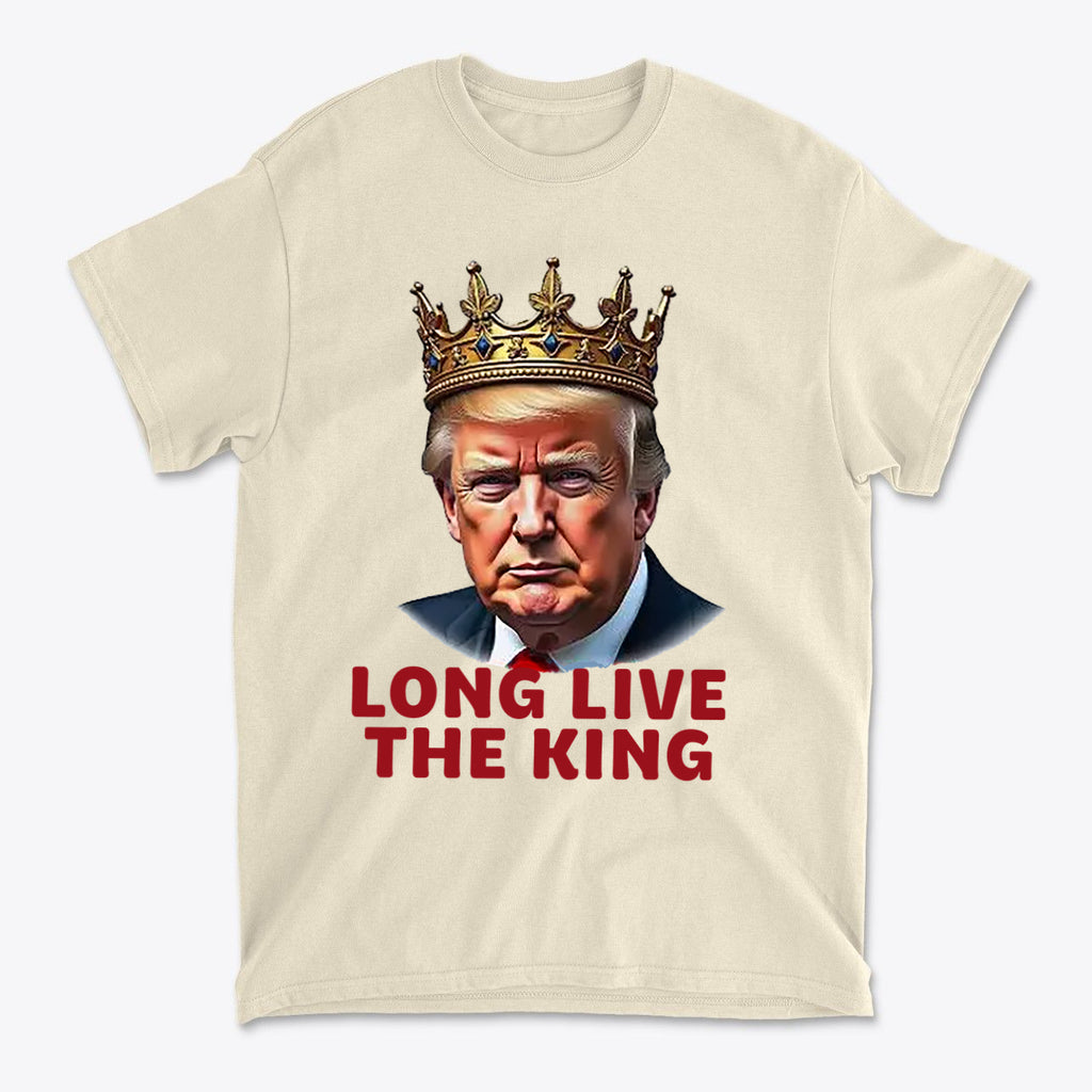 Long Live the King Vintage Shirt featuring a crowned figure with the bold text 'LONG LIVE THE KING' underneath.