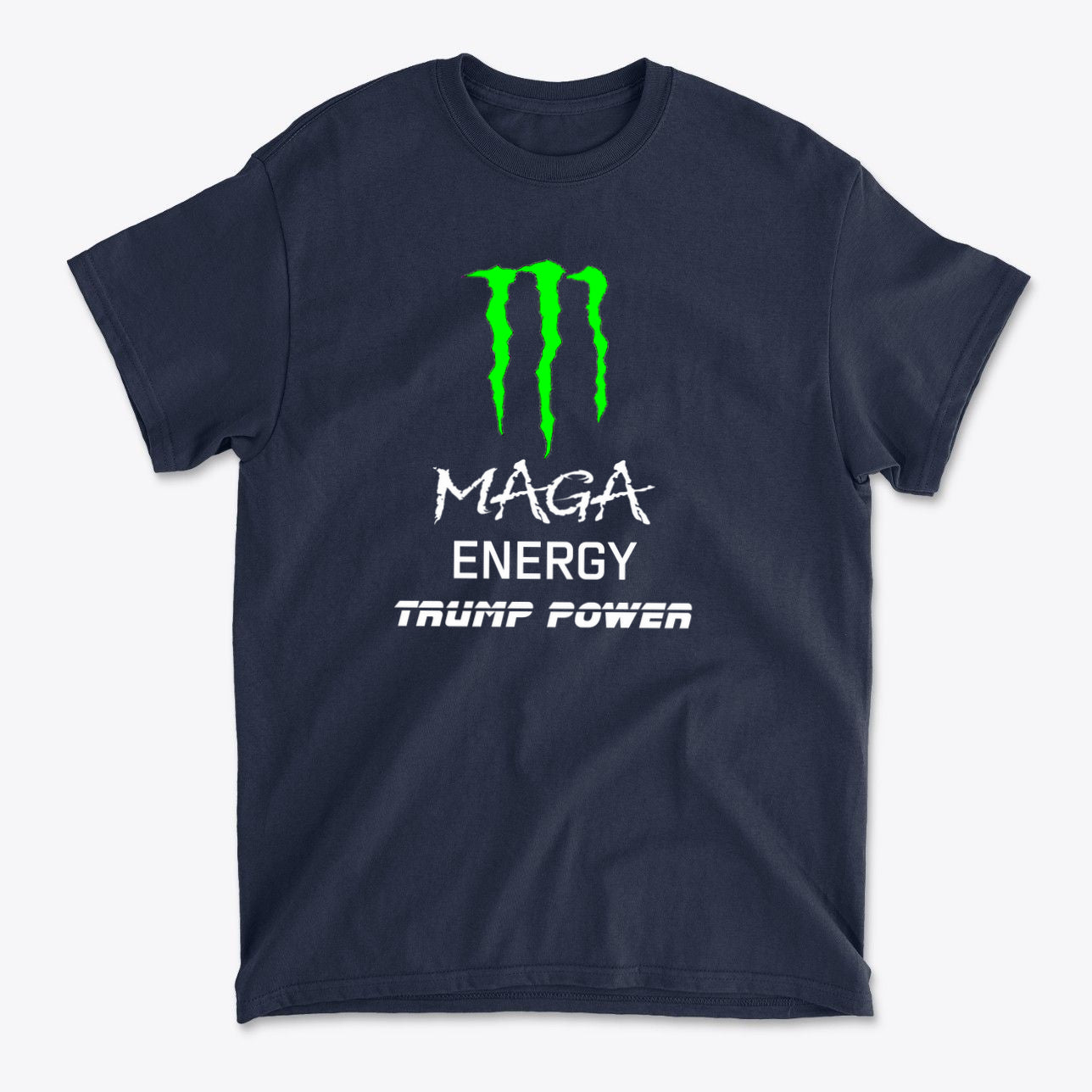 MAGA Energy Trump Power USA Shirt featuring a bold design and vibrant colors, perfect for expressing political beliefs.