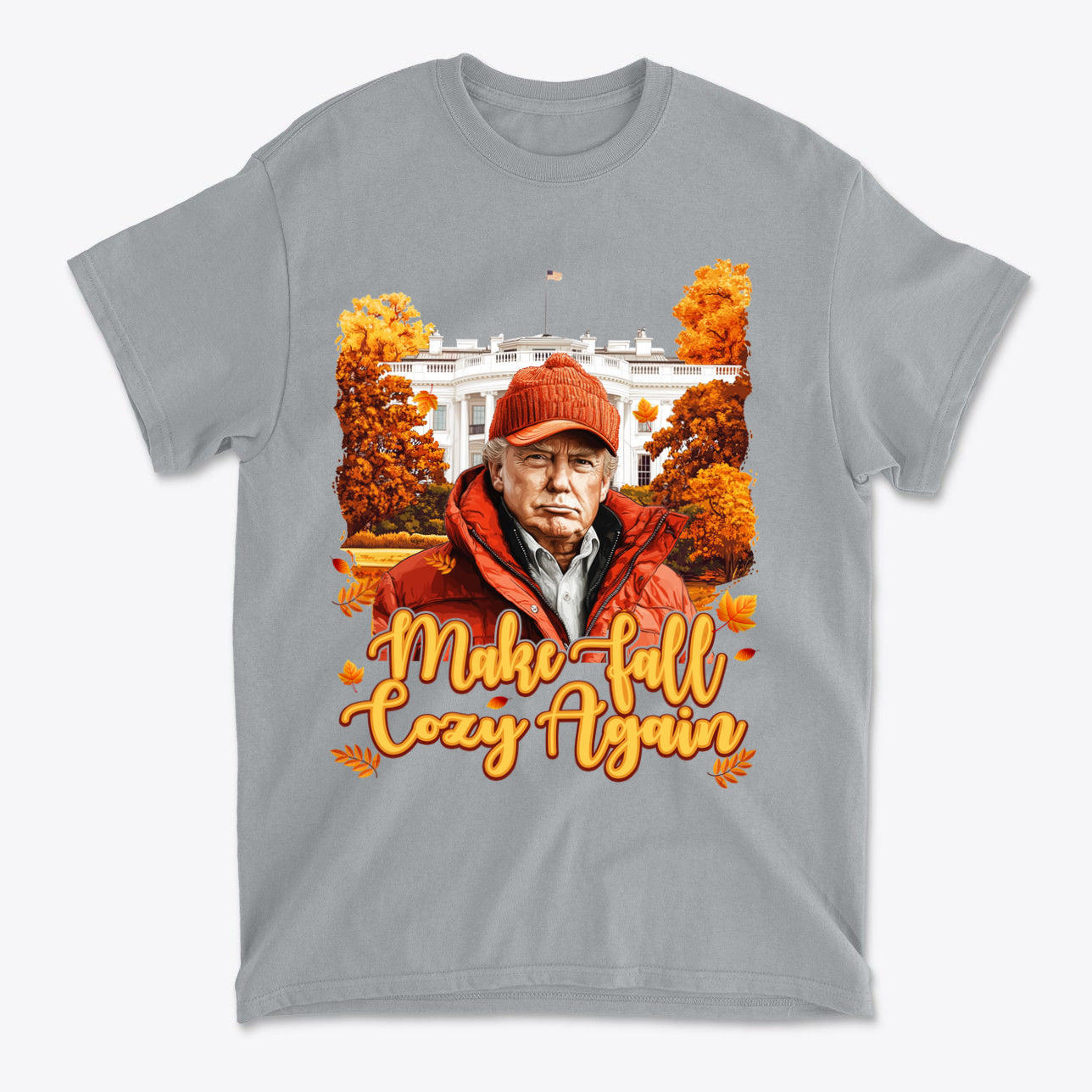 Make Fall Cozy Again Seasonal Shirt featuring autumn colors and a cozy design.