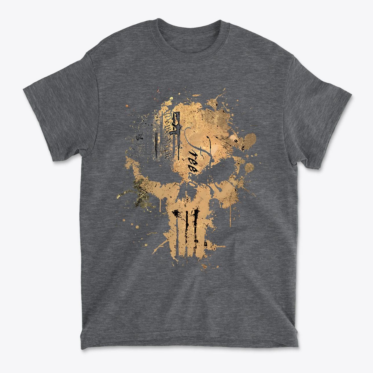 Stars And Stripes Skull Bold American Graphic Tee