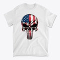 USA Flag Skull Stars And Stripes Graphic Shirt