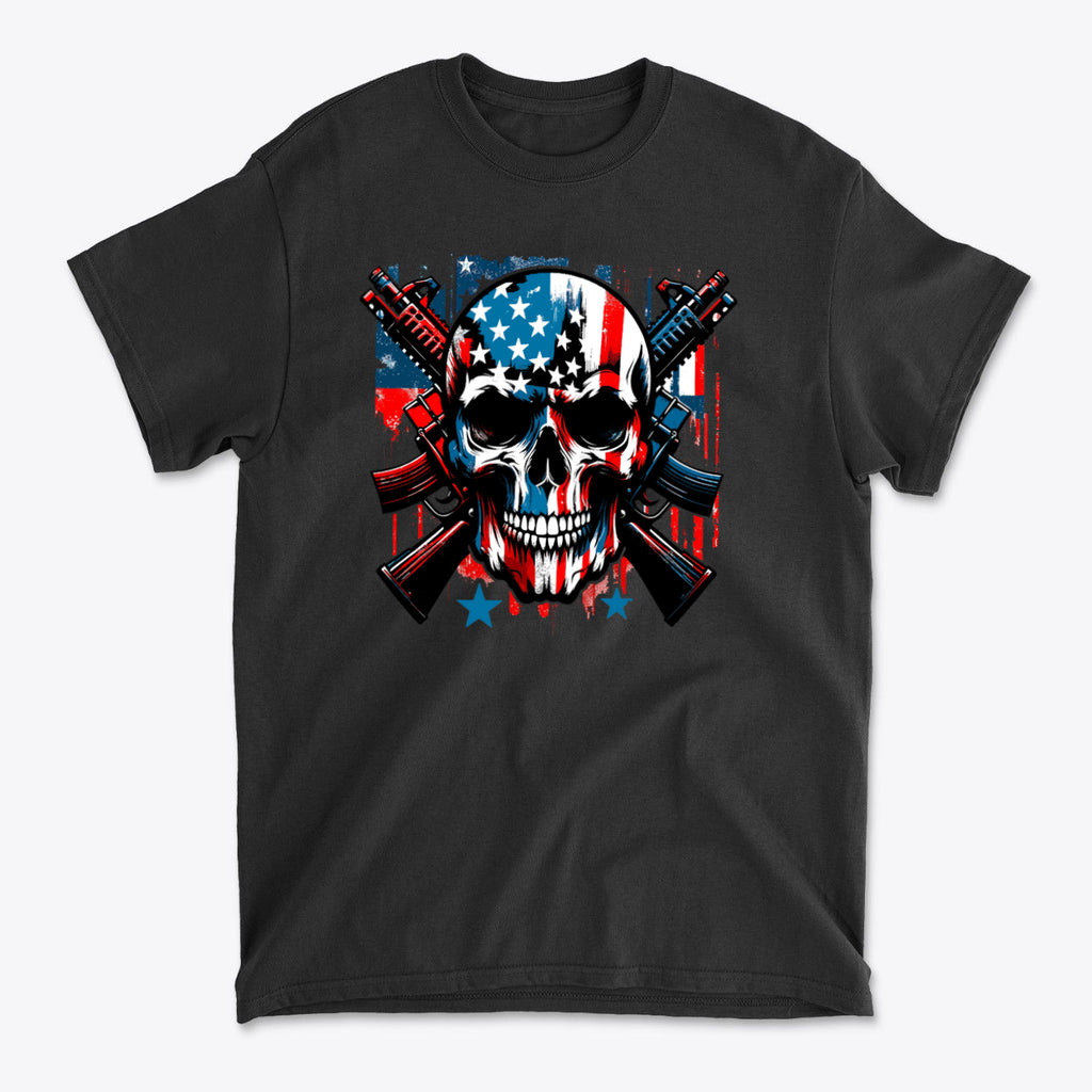 Punisher In Stars And Stripes With Rifles