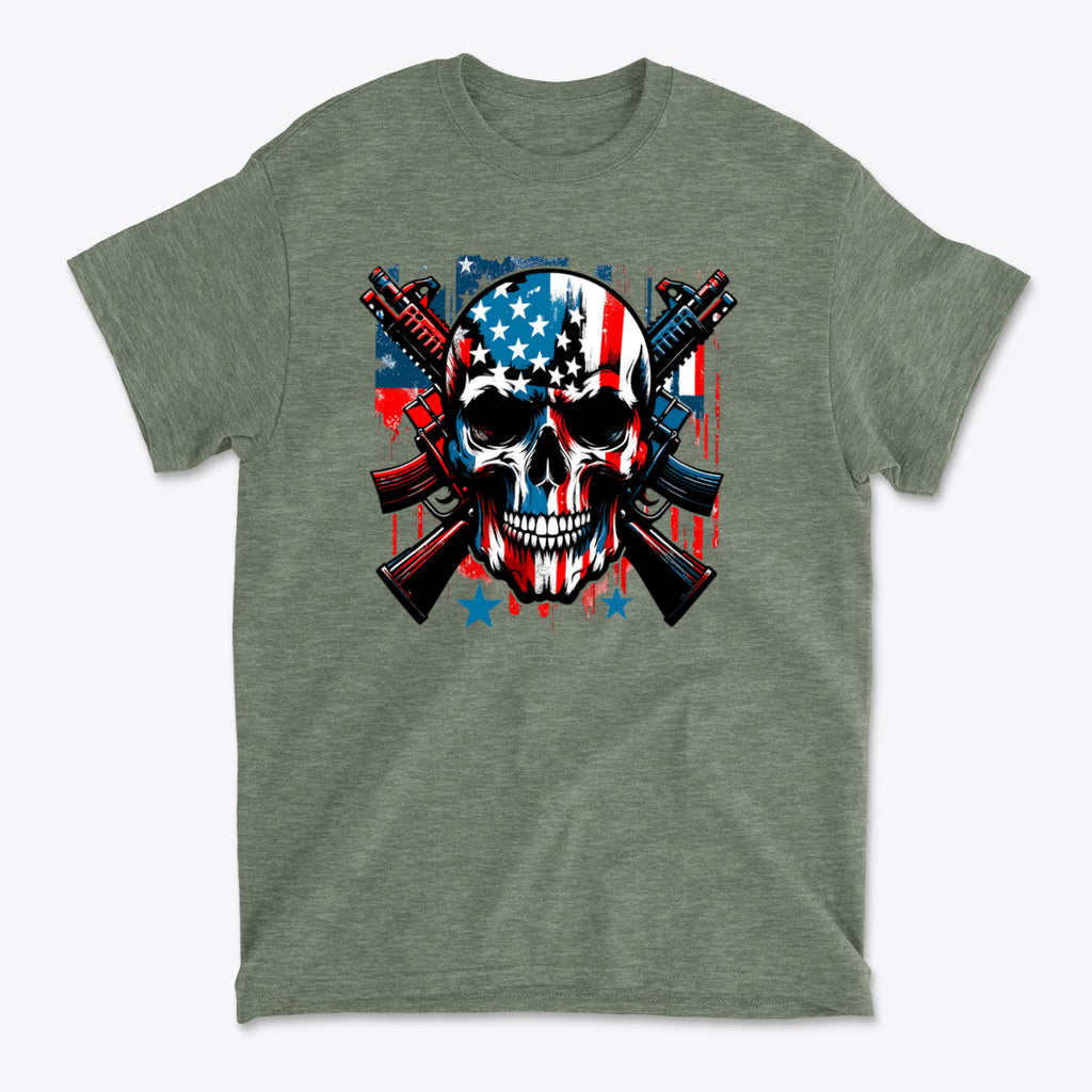 Punisher In Stars And Stripes With Rifles