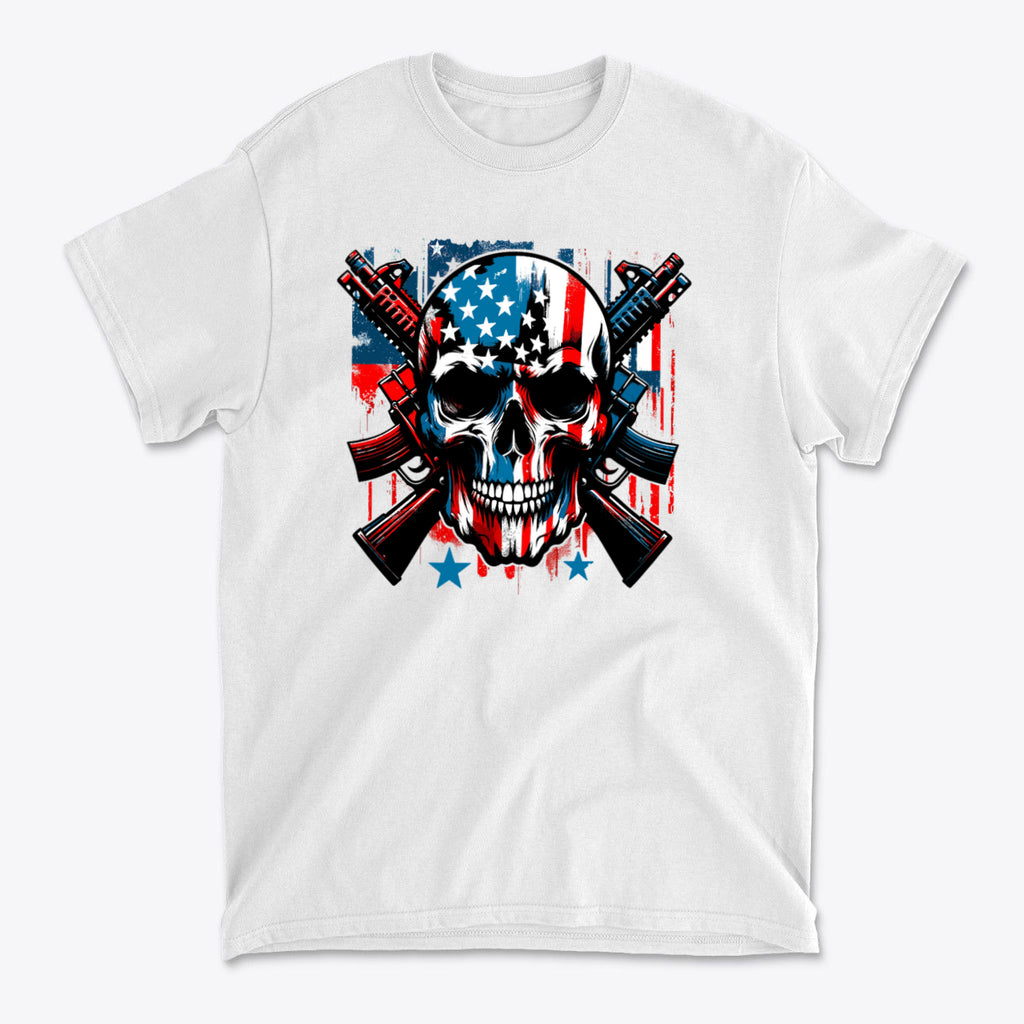 Punisher In Stars And Stripes With Rifles