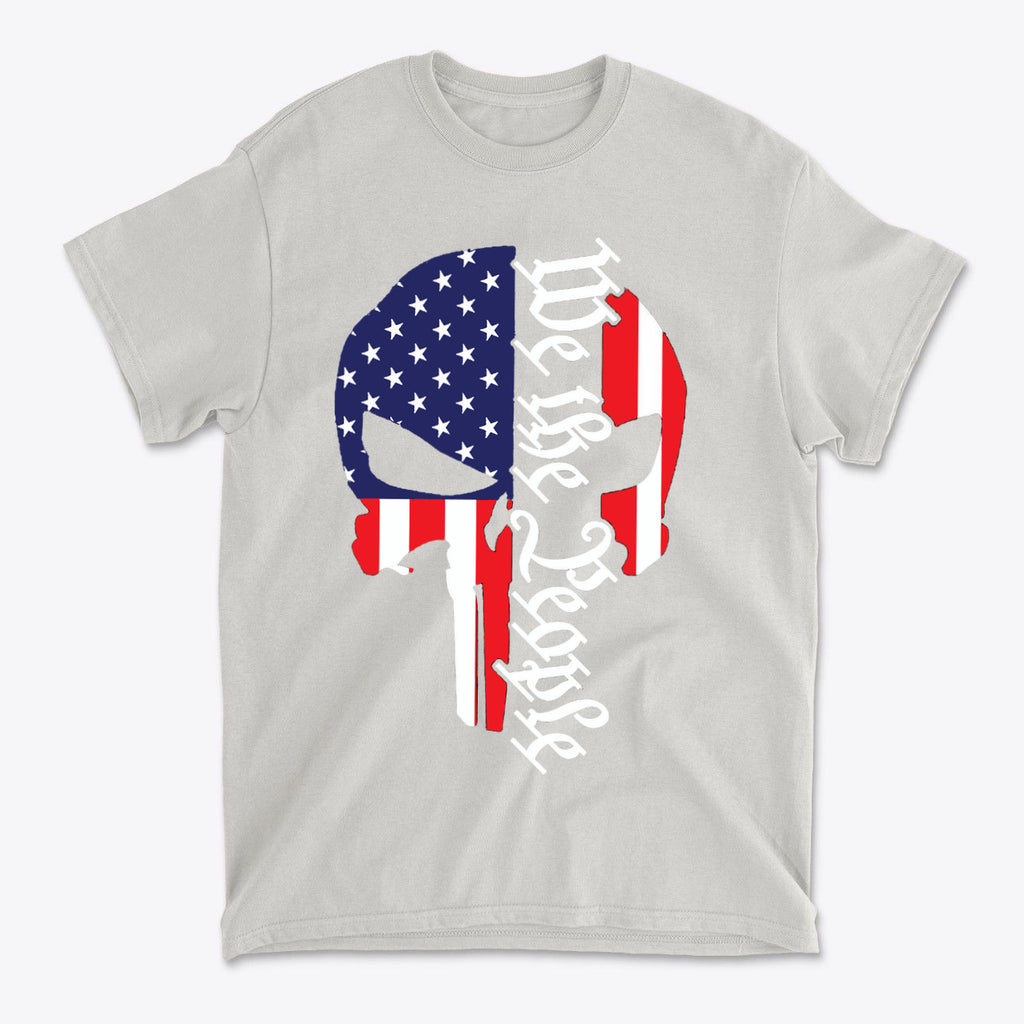 Punisher Style Stars And Stripes We The People Tee
