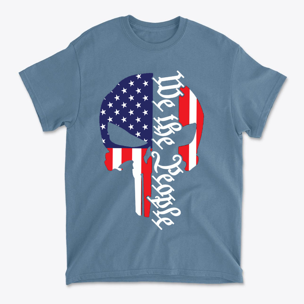Punisher Style Stars And Stripes We The People Tee
