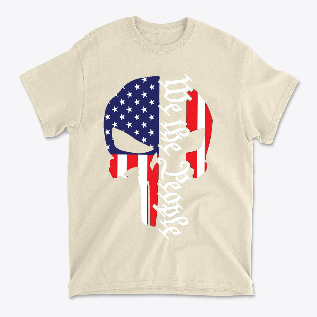 Punisher Style Stars And Stripes We The People Tee