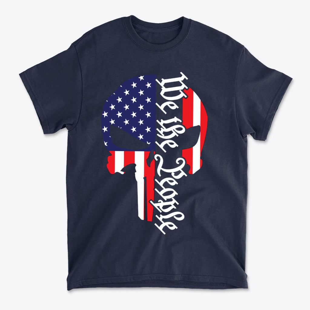 Punisher Style Stars And Stripes We The People Tee