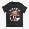 Red White And Trump All Over USA Pride Shirt Design