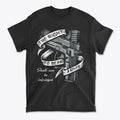 T-shirt featuring a graphic of a handgun and the phrase The Right To Bear Arms Shall Not Be Infringed.