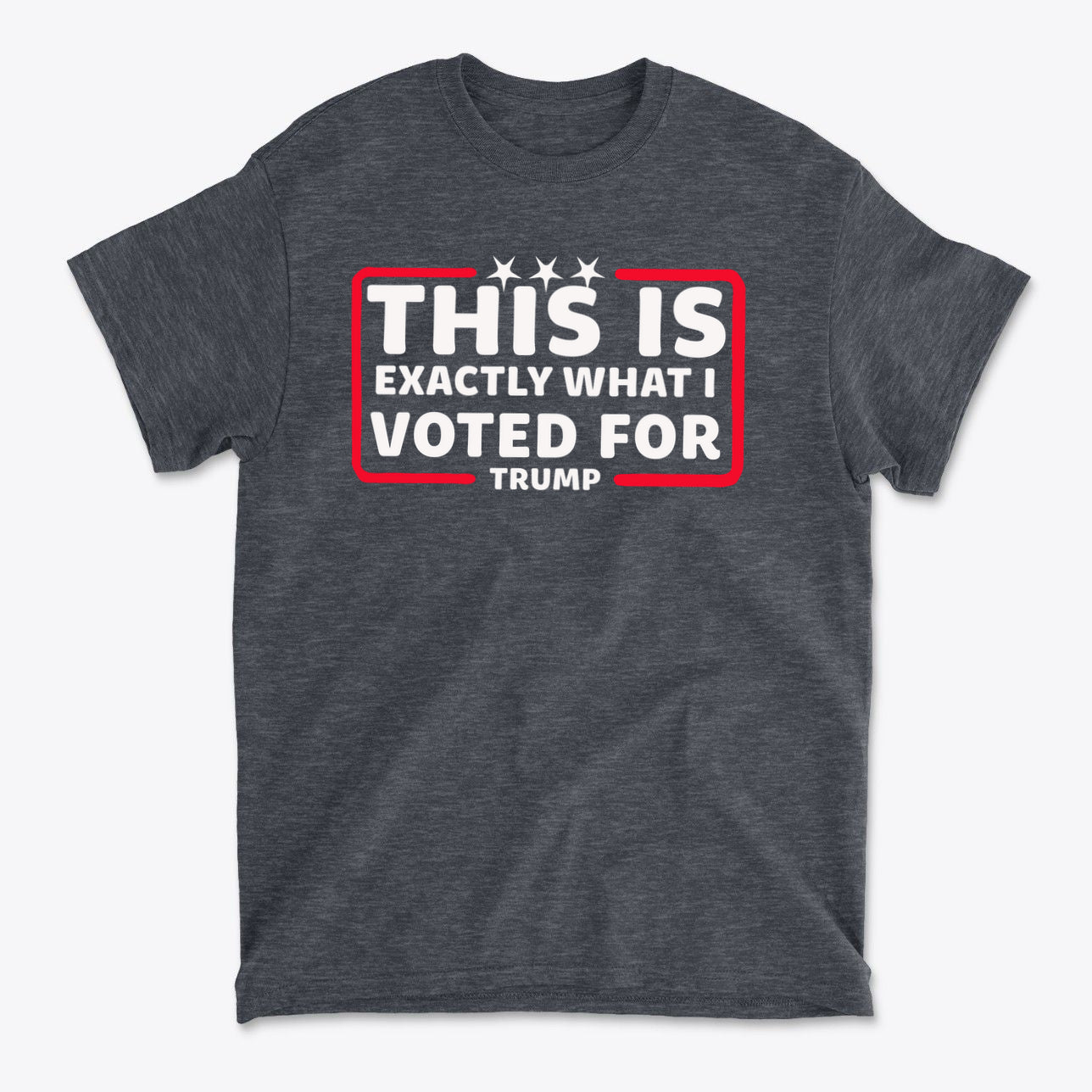 This Is Exactly What I Voted For graphic t-shirt with a bold design for political supporters.