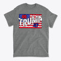 Trump 45 47 On Rustic American Flag