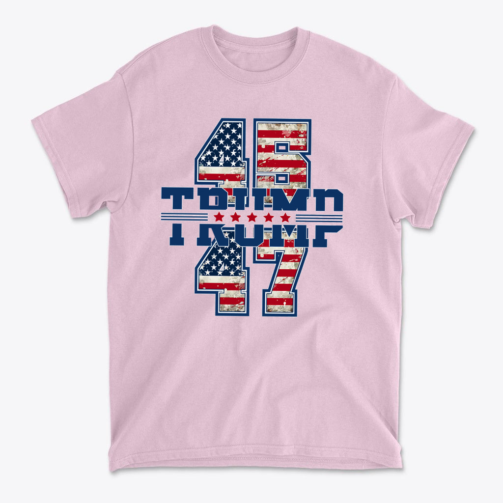 Stars And 45 47 Trump USA Pride Graphic Shirt