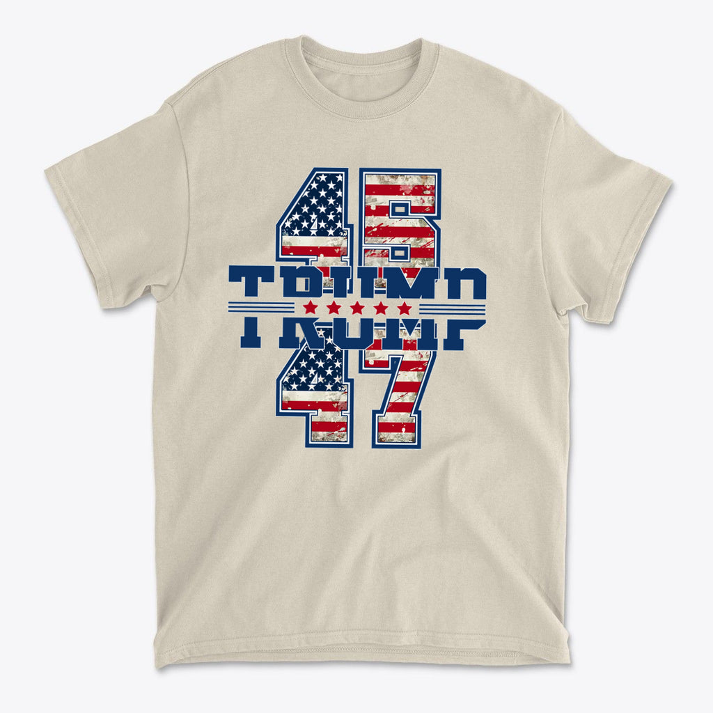 Stars And 45 47 Trump USA Pride Graphic Shirt