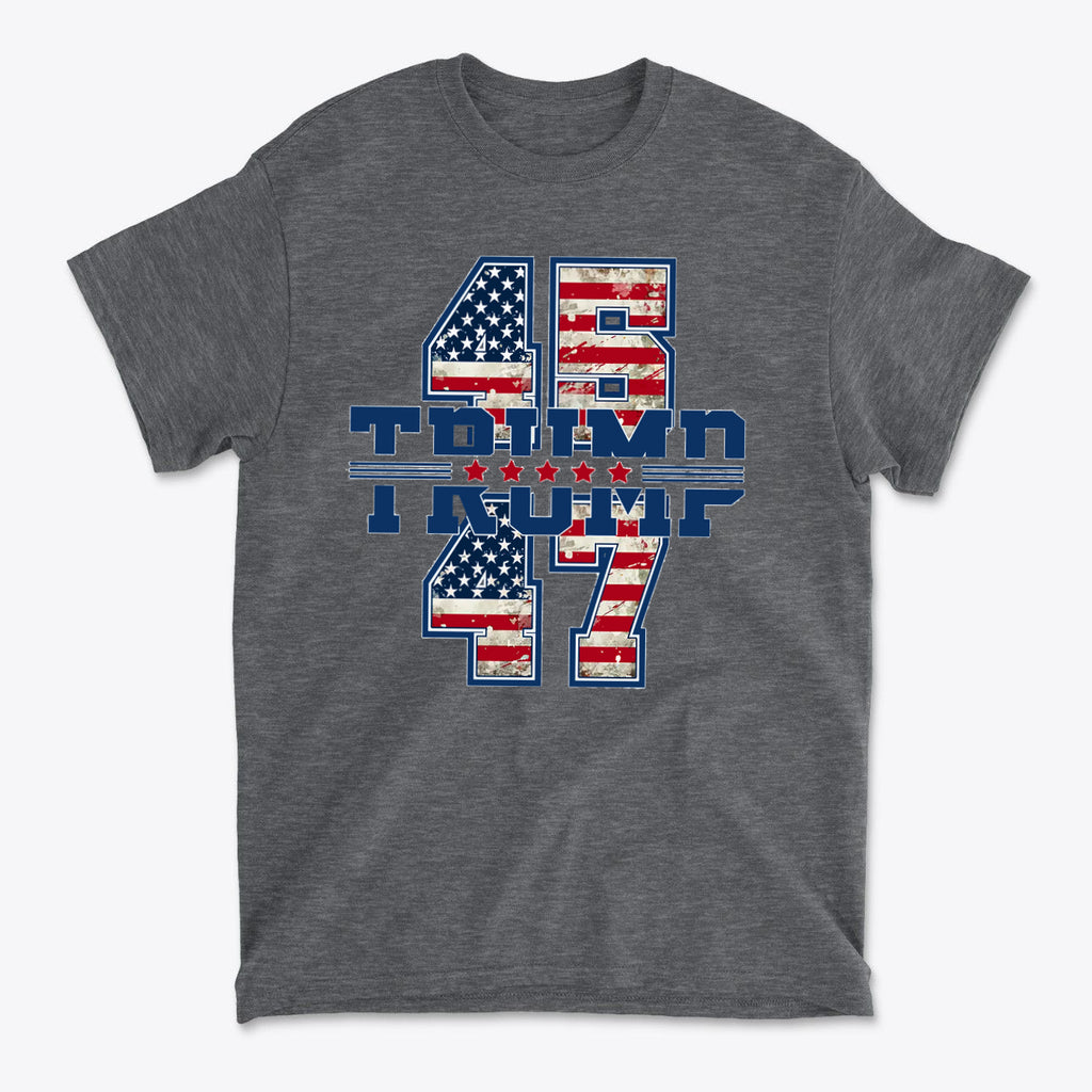 Stars And 45 47 Trump USA Pride Graphic Shirt