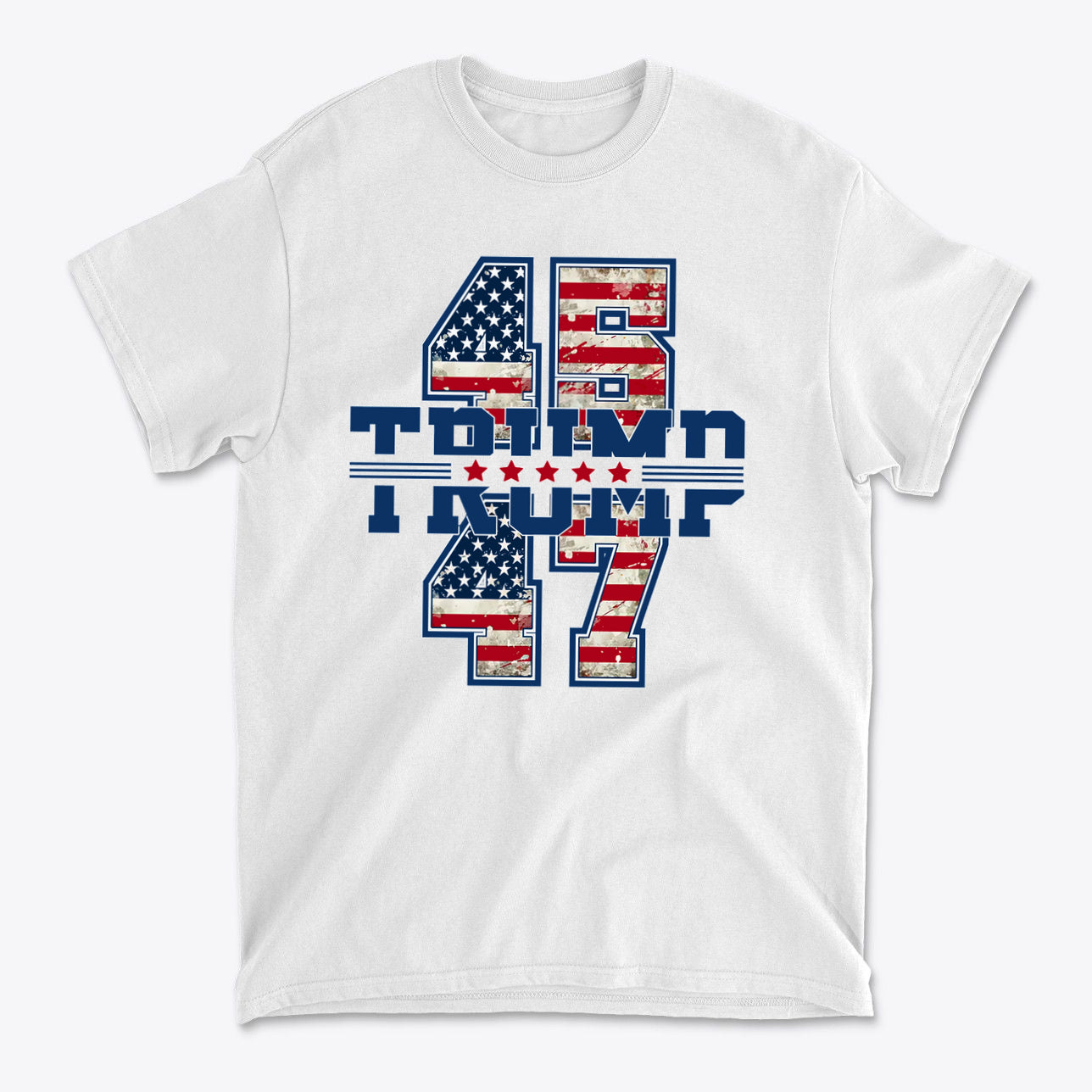 Stars And 45 47 Trump USA Pride Graphic Shirt
