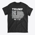 Trump 45 47 On QR Code Flag Scan It