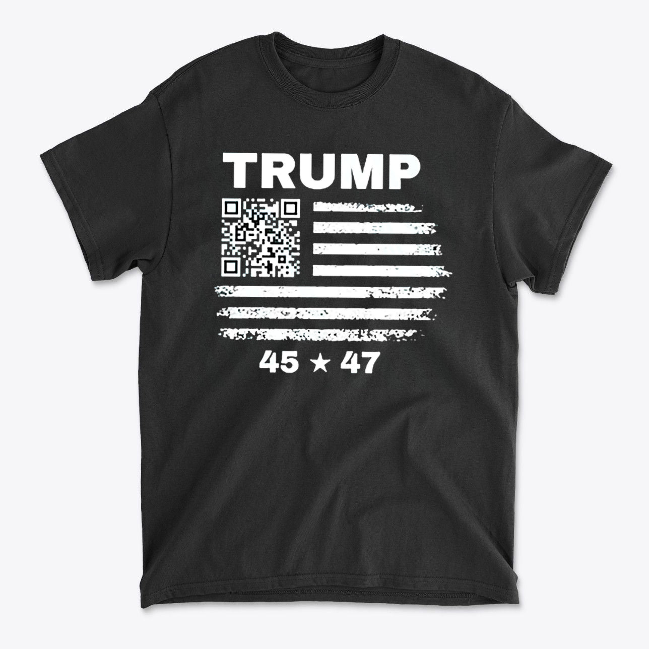 Trump 45 47 On QR Code Flag Scan It