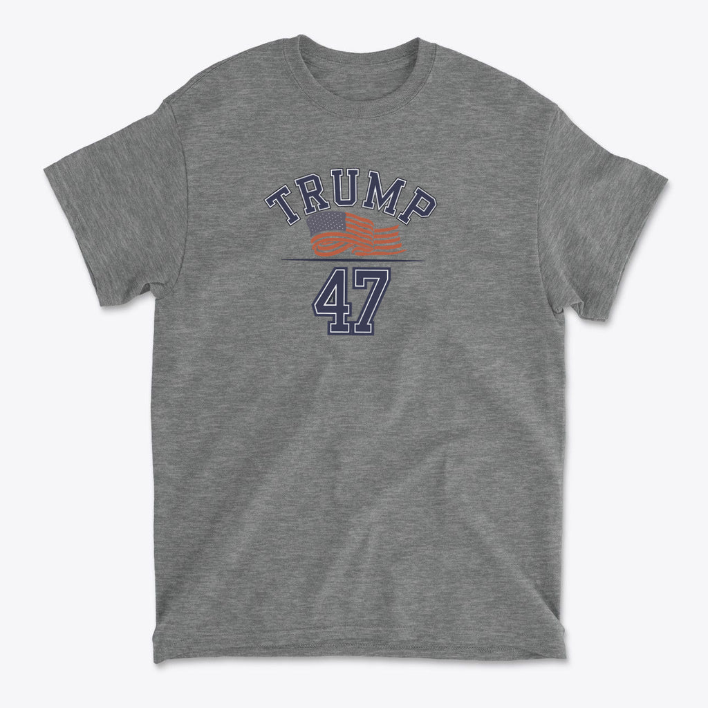47 American Flag Trump Bold Patriotic Tee Shirt