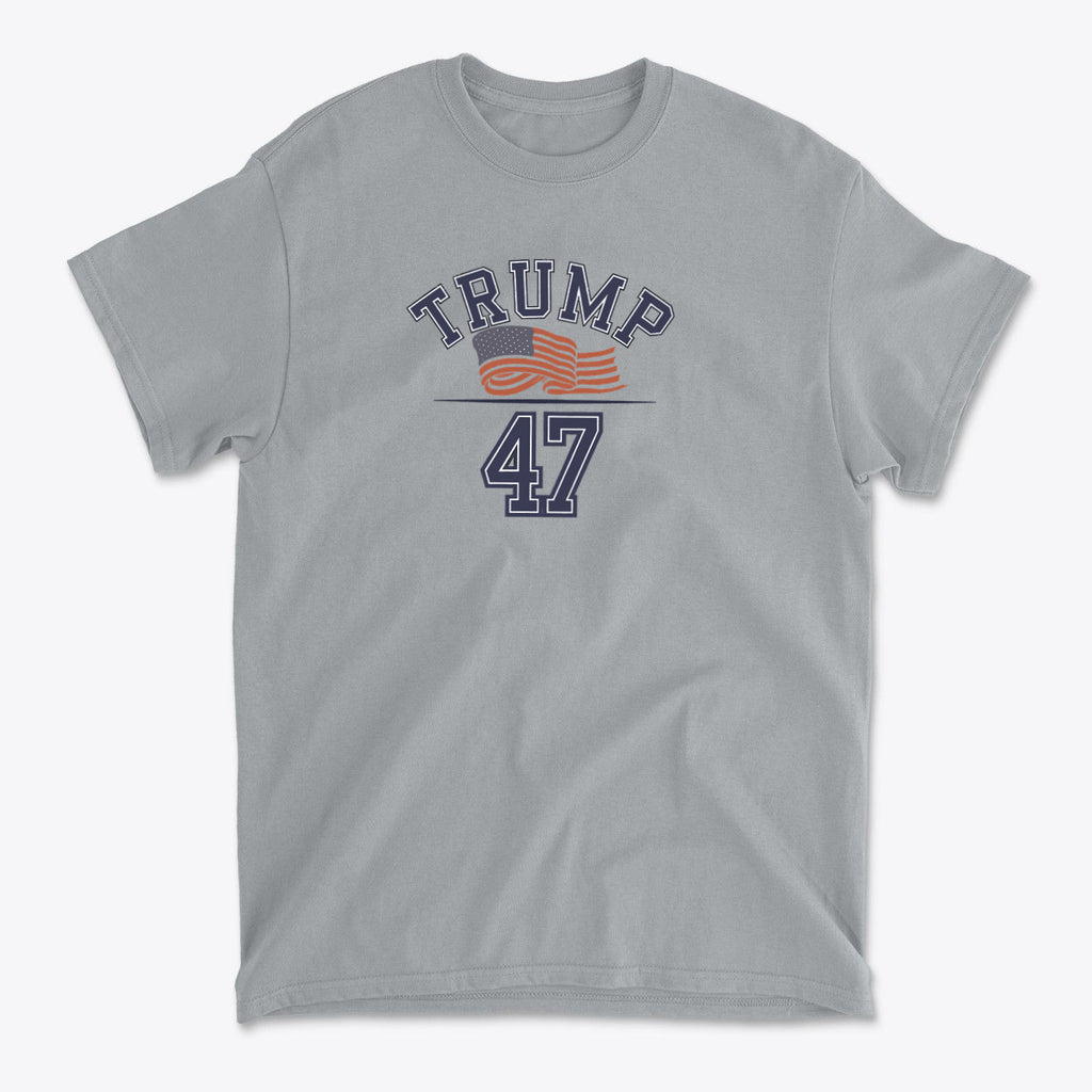 47 American Flag Trump Bold Patriotic Tee Shirt