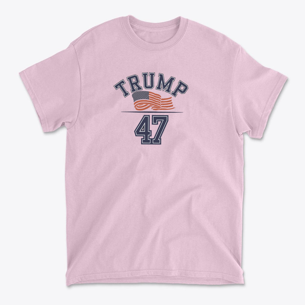 47 American Flag Trump Bold Patriotic Tee Shirt