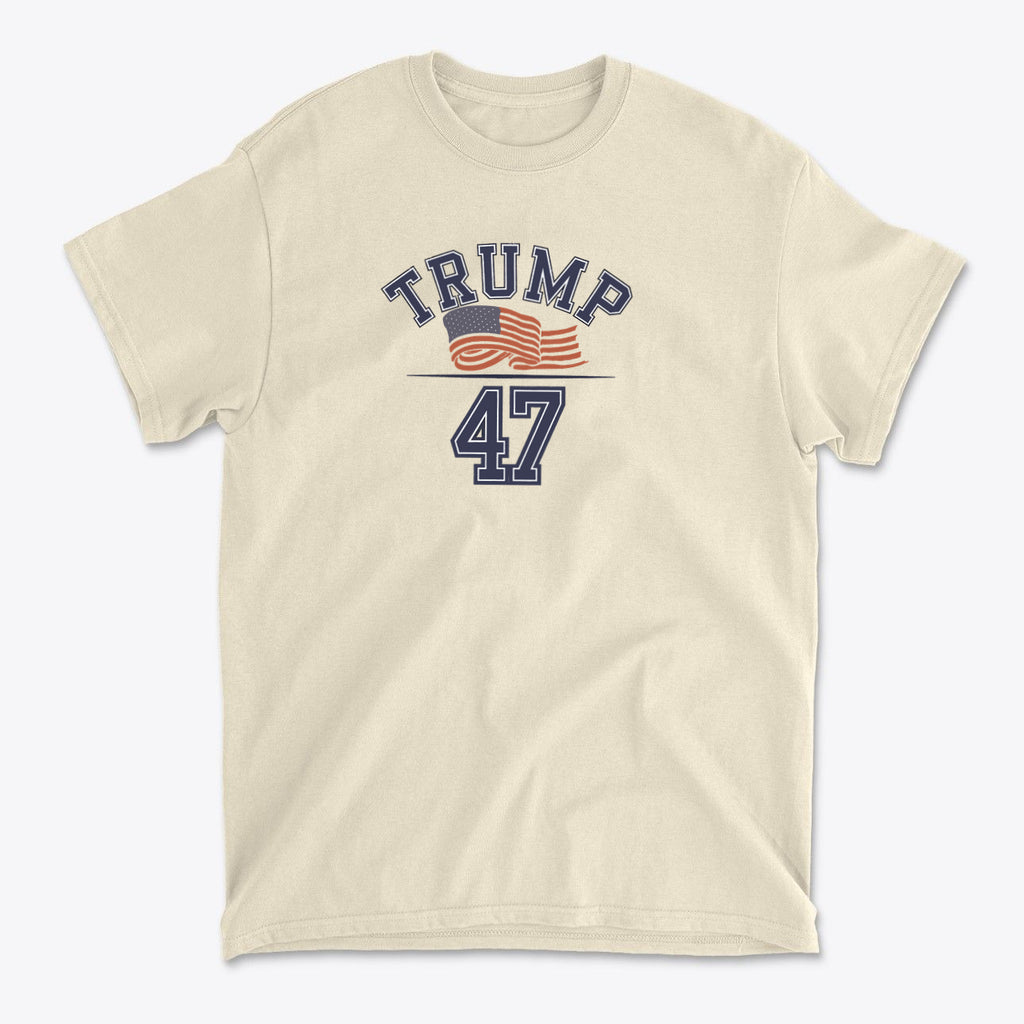 47 American Flag Trump Bold Patriotic Tee Shirt