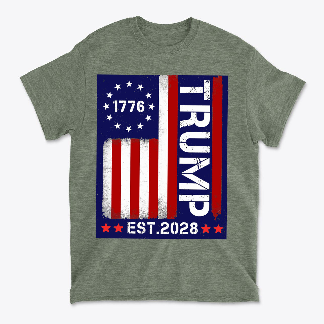 American Flag 1776 Est 2028 Trump Supporter Shirt