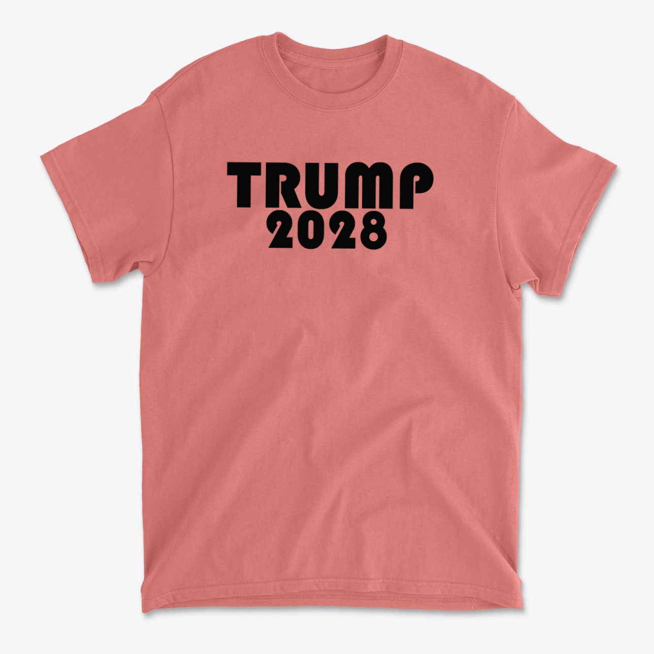 Trump 2028 Black Letters Patriotic Graphic T Shirt